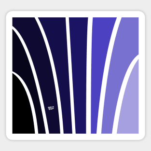 Art Deco Blue #minimal #art #design #kirovair #buyart #decor #home Sticker